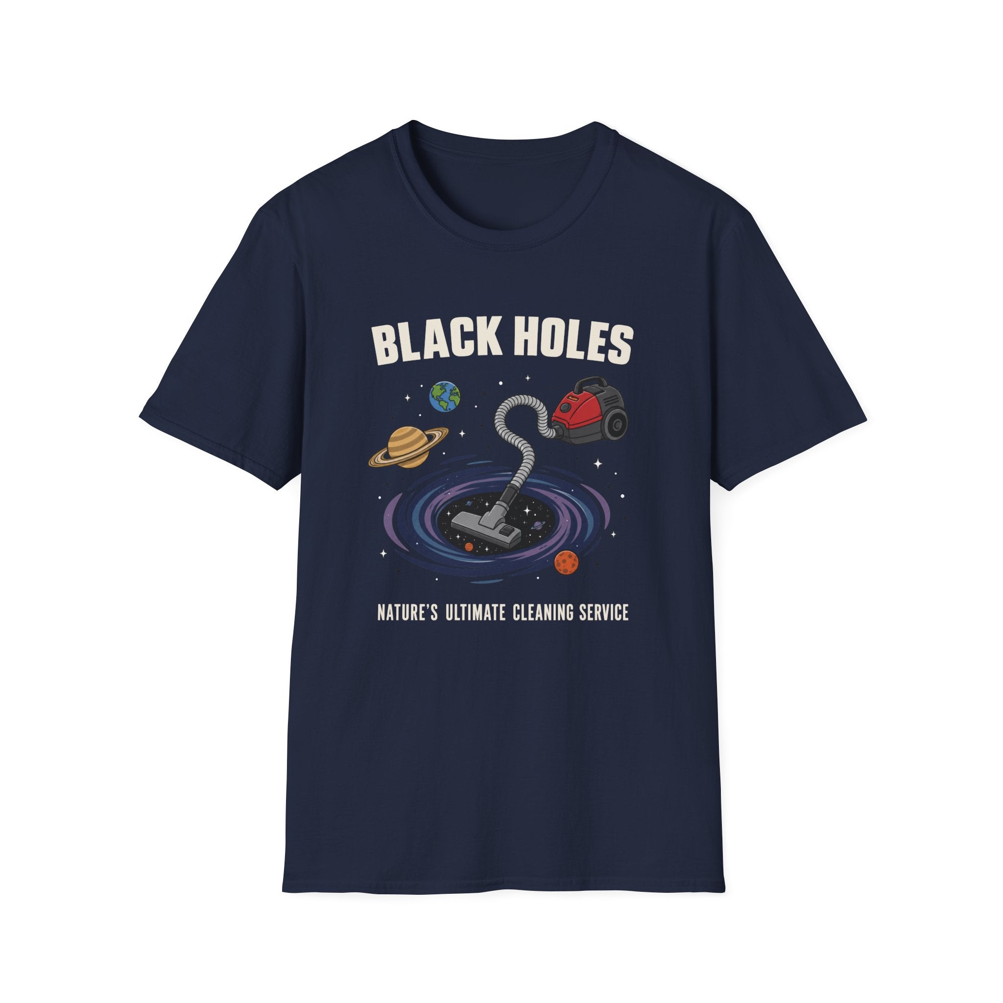 Black Holes Vacuum Cleaner T-Shirt