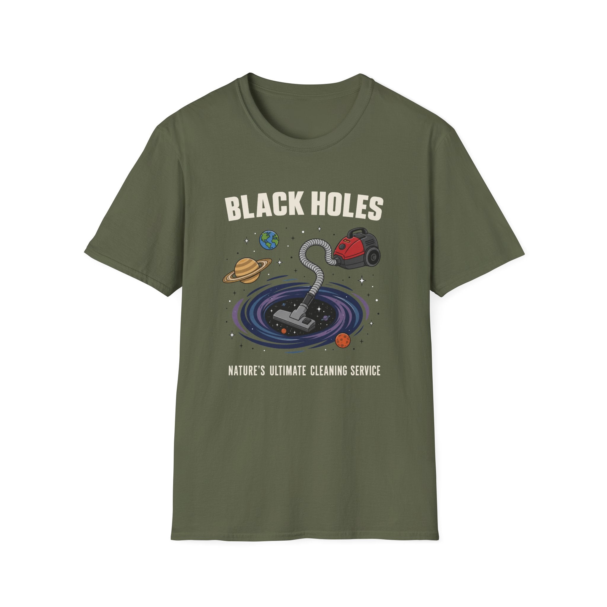 Black Holes Vacuum Cleaner T-Shirt