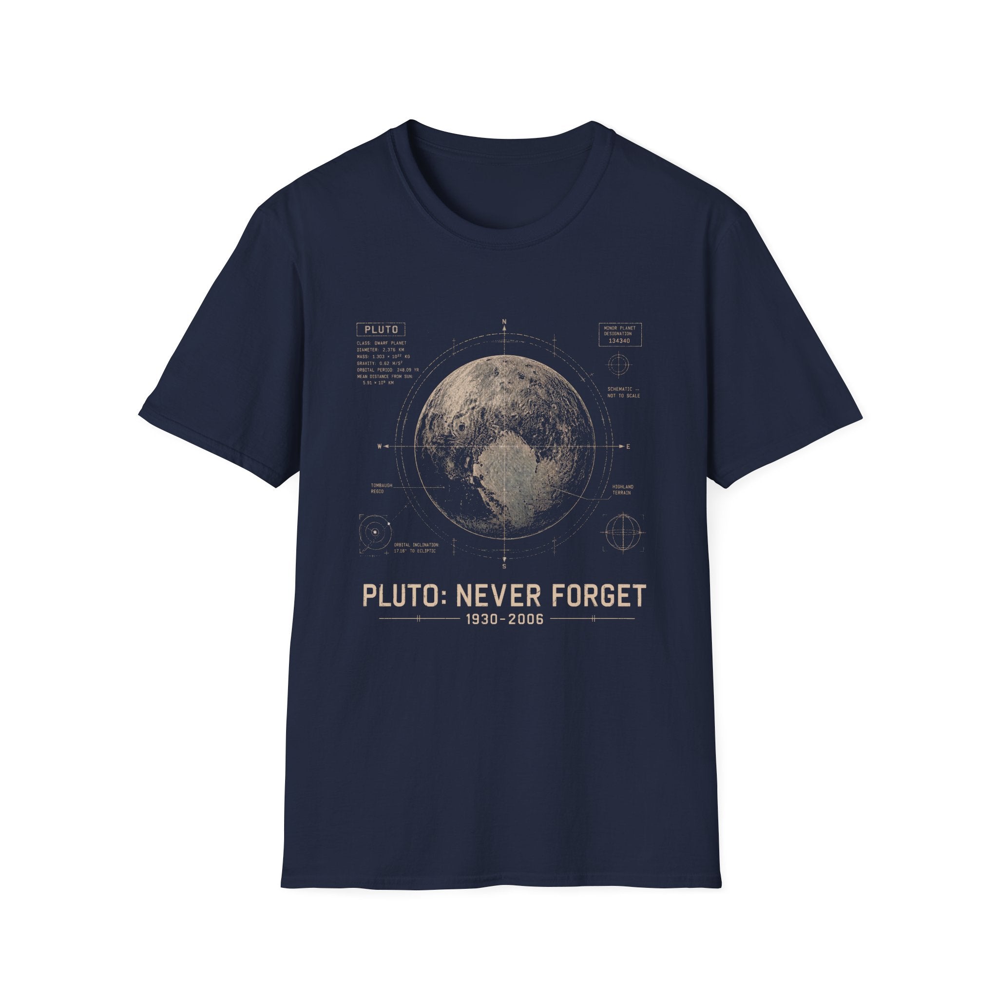 Pluto: Never Forget T-Shirt