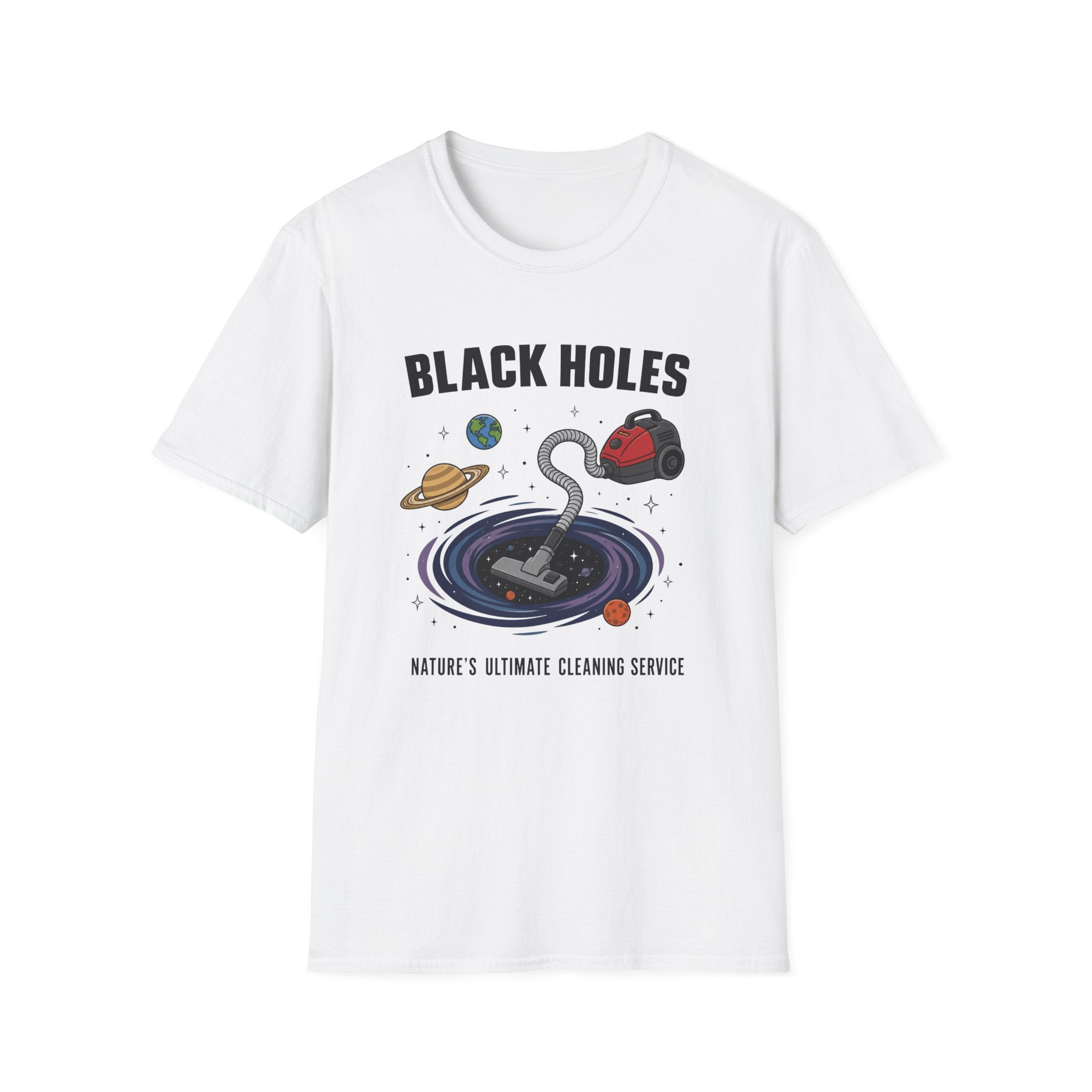 Black Holes Vacuum Cleaner T-Shirt